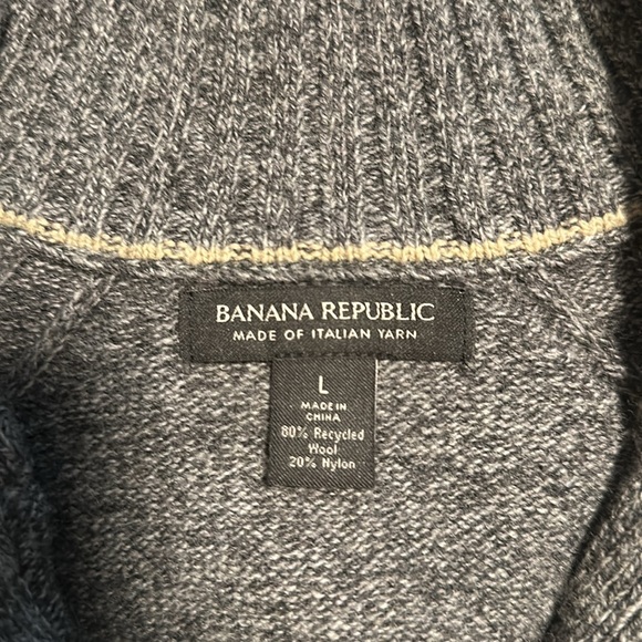 Banana Republic Novara Mock-Neck Sweater Gray - Picture 4 of 4